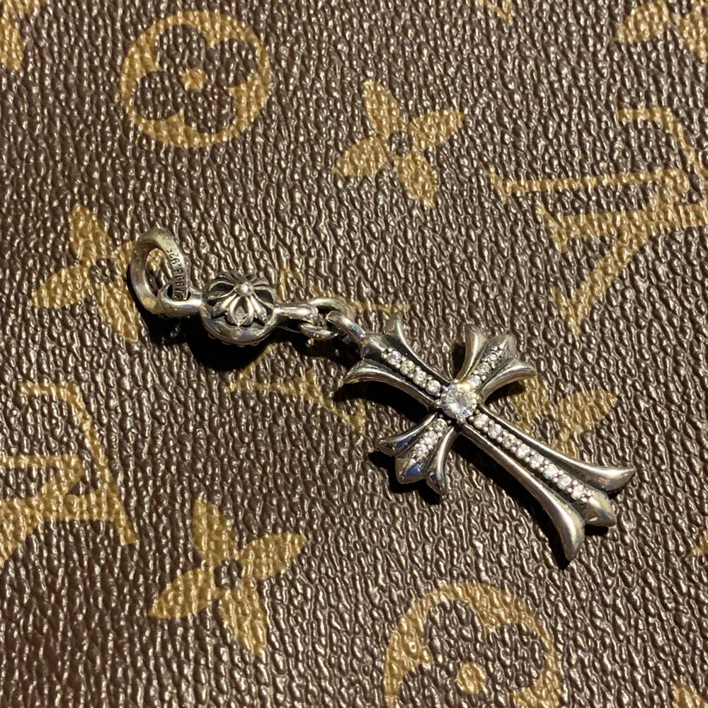 Diamond Chrome Hearts Pendant Cross .925
